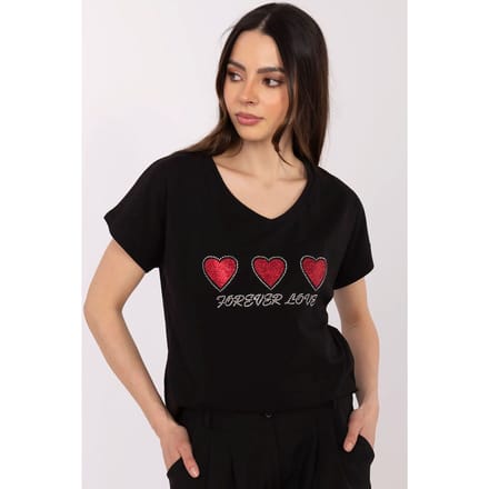Heart Note T-Shirt - Zwart / M
