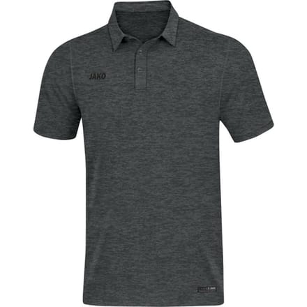 Jako Premium Basics Polo Dames - Antraciet Gemeleerd | Maat: 40