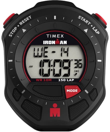 Timex Ironman Stopwatch TW5M57500 Horloge - Textiel - Zwart - Ø 60 mm