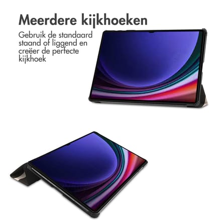 imoshion Tablet Hoes - Geschikt voor Samsung Galaxy Tab S10 Plus / Galaxy Tab S9 11.0 inch Plus - Design Trifold Bookcase