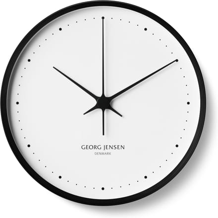 Georg Jensen Henning Koppel wandklok - zwart wit - Ø 30 cm