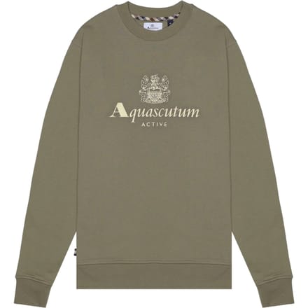 Aquascutum Active Big Logo Crewneck Army Green