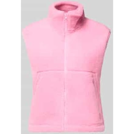 Bodywarmer van teddybont met opstaande kraag model 'MASEY'