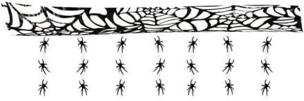 Halloween Spinnen Decoratie Slinger – 3 Meter – Griezelige Muurversiering
