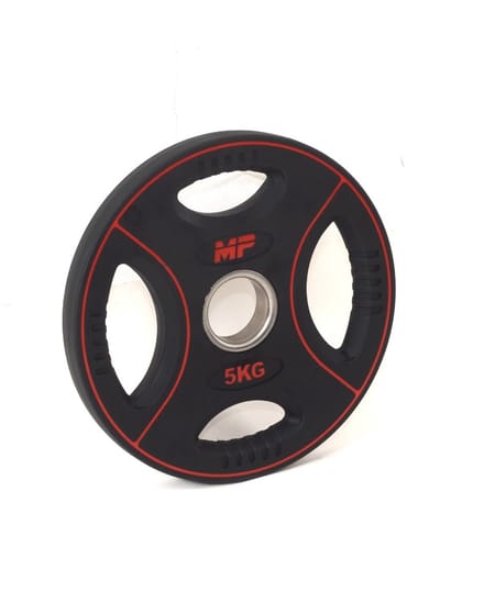 5 kg Polyurethaan 4 Grip Halterschijf 50 mm