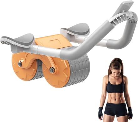Buikspierroller - Core Trainer - Buikspieren Trainen - Automatische Rebound - Met Knie mat - Oranje