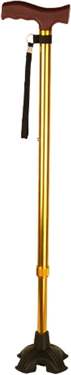 Wandelstok - Loopstok Mobiliteitshulp - Ondersteuning Lopen - Ergonomisch Handvat - 61-95 cm - Zwart