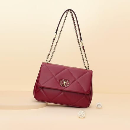 Nieuwe Herfst en Winter Echt Lederen Crossbody Ketting Dames Tas Grote Capaciteit High-end Bruiloft Bruidstas brown