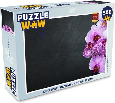 Puzzel Orchidee - Bloemen - Roze - Flora - Legpuzzel - Puzzel 500 stukjes