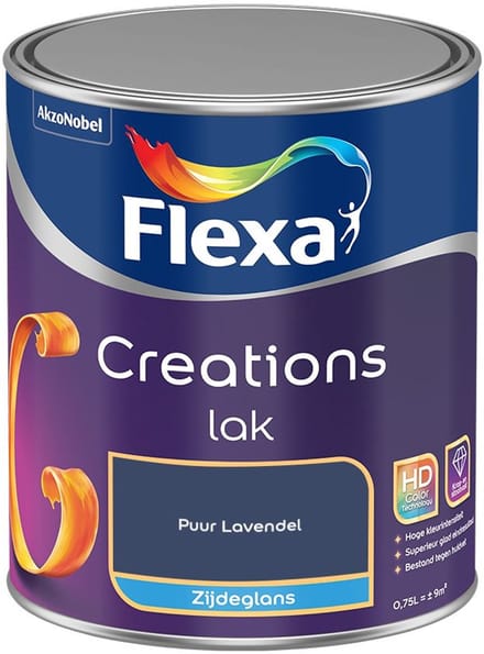 Flexa - Creations Lak Zijdeglans - Puur Lavendel - Mengverf - 750 Ml