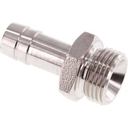 G 3/8'' Buitendraad x 10mm RVS Slangpilaar 40 Bar