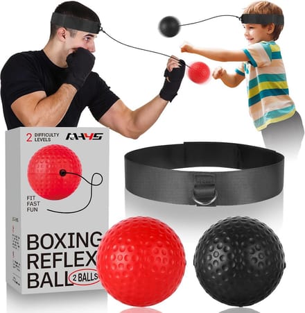 Boksen Reflex Bal Set voor Training en Reactievermogen - Hoofdband Inclusief Twee Ballen