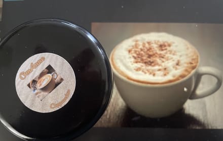 BodyScrub Dode Zeezout met Cappuccino 200 gr. (H)EerlijkPuur !! van OmAnne Prijs Inclusief verzending!!
