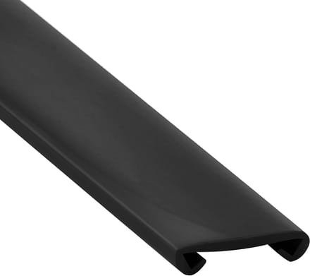 Kunststof Trapleuning Profilering PVC 40 x 8 mm, Zwart, 5 m