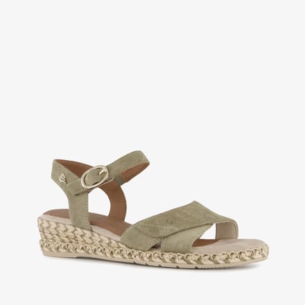Softline dames sandalen met H-leest salie - Groen - Maat 38