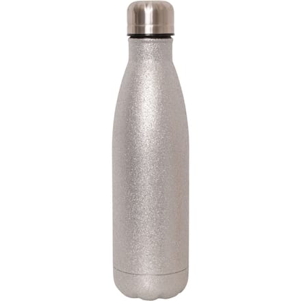 Dare 2B Glitter metalen waterfles (Zilver)