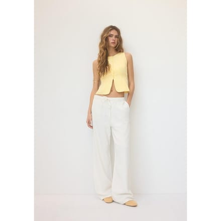 Stradivarius Gilet met knopen  Goud XS