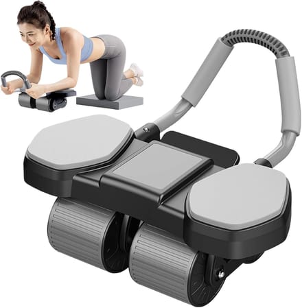 Buikspierwiel - Core Trainer - Thuis Trainen - Zelfterugkerend - 45x40x24cm - Zwart