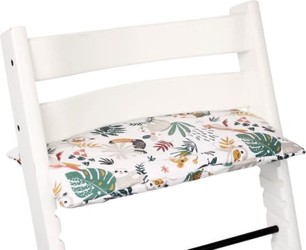 Ukje Zitkussen - Geschikt voor Stokke Tripp Trapp - Kussenset - Geplastificeerd - Wit Aap - Extra dik