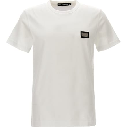 Dolce & Gabbana Witte Katoenen T-Shirt