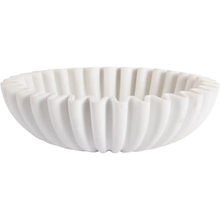 Present Time Schaal Wave - Wit - Ø20cm - Polyresin - Scandinavisch - Woonkamer