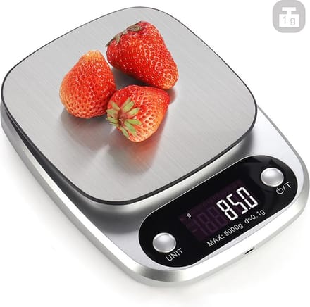 IMTEX - Digitale keukenweegschaal - 5000 gram - 5 kilo - Zwart