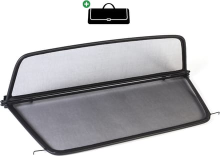 Windscherm BMW 3-Serie E36 | 1993-1999 | incl. luxe opbergtas | Zwart