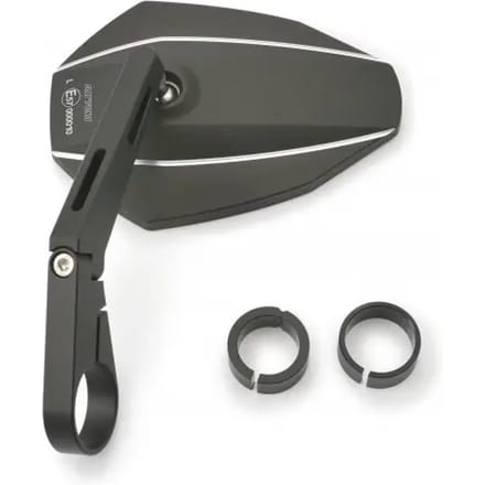 Lange achteruitkijkspiegel, aluminium e-markering Daytona Type-K/Barend