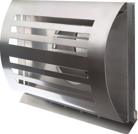 Weha overdrukrooster Delta Ø150mm, rvs 304 INOX met terugslagklep