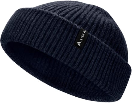 Nordic | Donkerblauwe Beanie in Zeemansstijl van Wolmix