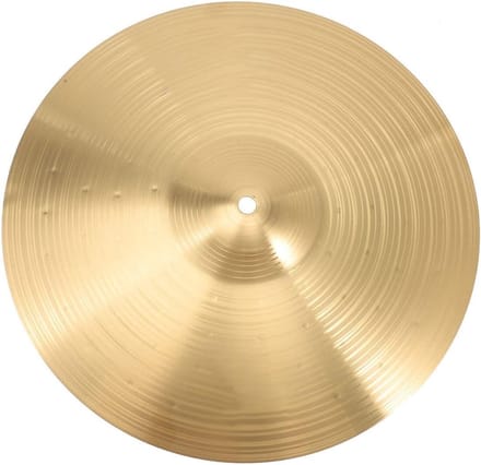 Drum Bekken - Percussie Accessoire - Jazz Optreden - Helder Geluid - 39.8 cm - Goudkleurig
