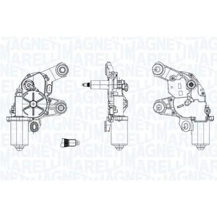 Ruitenwissermotor Original MAGNETI MARELLI 064075400010