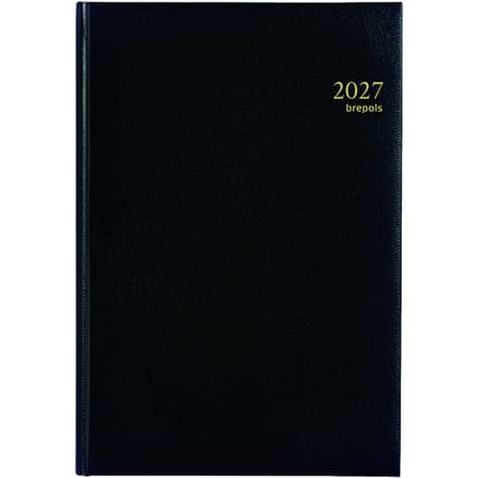 Agenda 2027 Brepols Omega Lima 7dag/2pagina's zwart