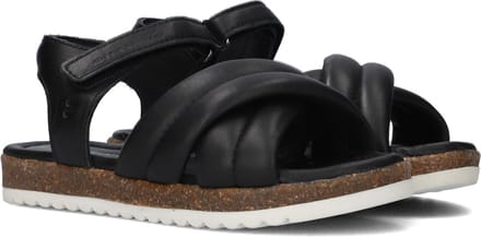 Jochie & Freaks Blossom Sandalen - Meisjes - Zwart - Maat 28