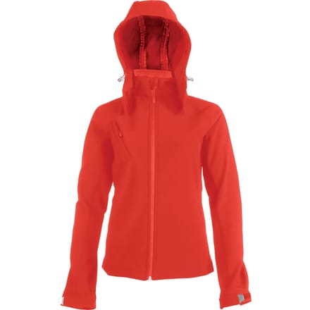 Kariban Dames softshell jas met afneembare capuchon K414 - Red - XL