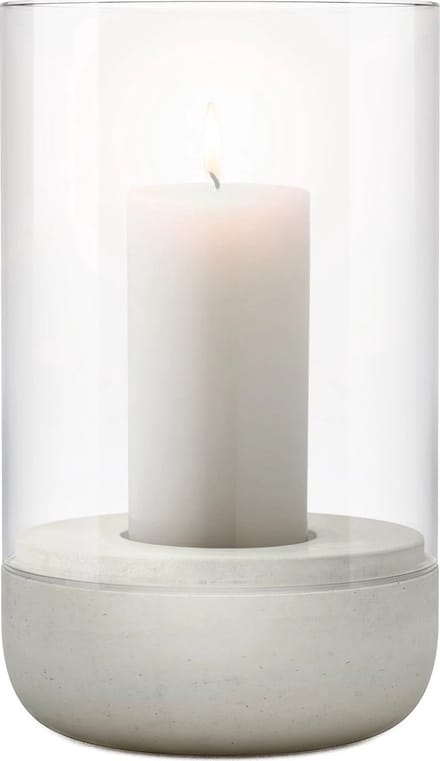 Blomus CALMA Windlicht - H 20 cm, Ø 12 cm (M) - Light Gray