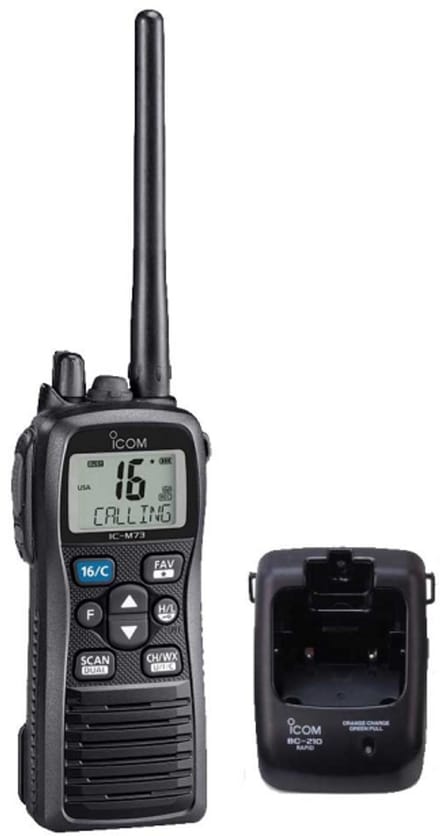 Icom IC-M73 Euro Plus Hand Marifoon IPX8 met ATIS en Noise Canceling