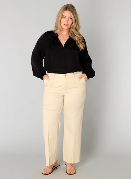 YEST CURVE Warda Bottoms - Bleached Sand - maat 0(46)