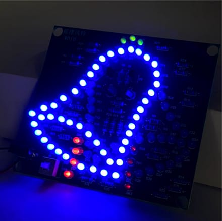 DIY LED-soldeerset kerstbel LED-lichtsets voor het oefenen en leren van soldeervaardigheden