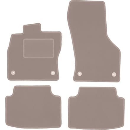 Beige velours matten voor: Volkswagen Tiguan II crossover (2015-)
