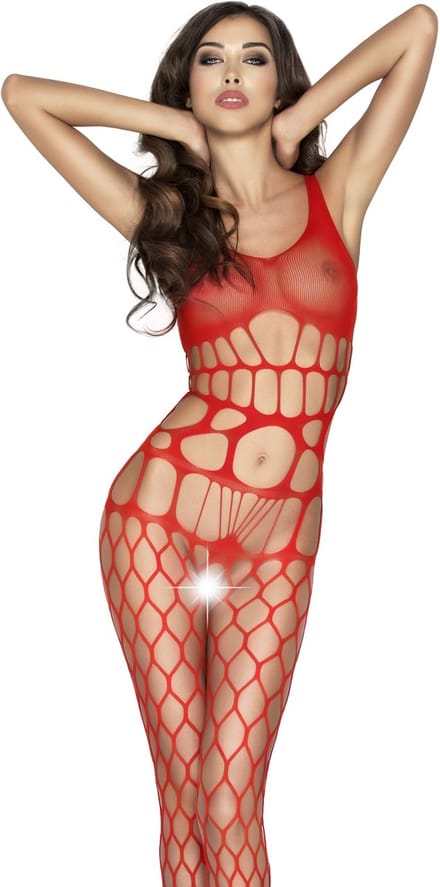Passion - Woman Bs032 Red Bodystocking One Size