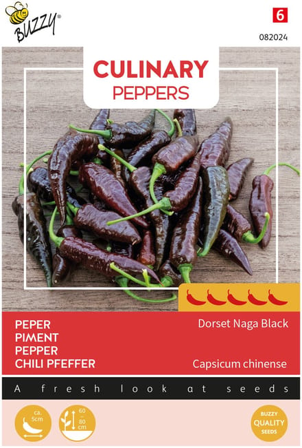 Buzzy Seeds Culinary Peppers Dorset Naga