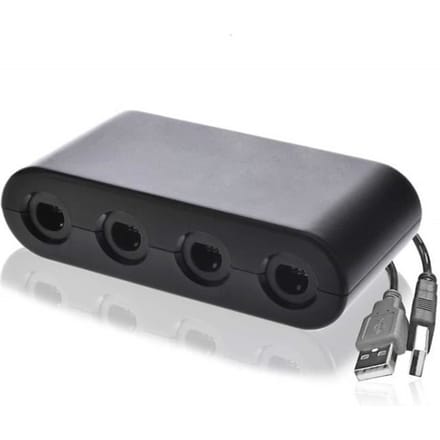 Adaptateur de contrôleur Gamecube 4 Ports Nintend Wii U &amp; Switch PC USB