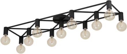 EGLO Speke Plafondlamp - E27 - 156 cm - Zwart