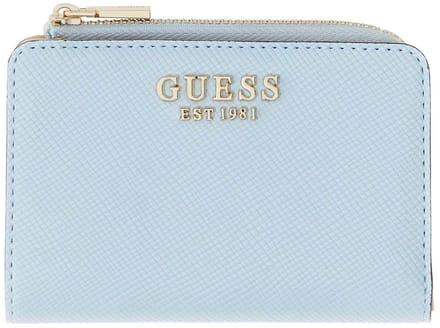 GUESS portemonnee Laurel II SLG Zip Around Card Case Aqua Lichtblauw
