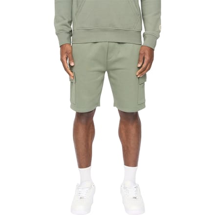 Crosshatch Heren Bardon Cargo Shorts (Olijf)