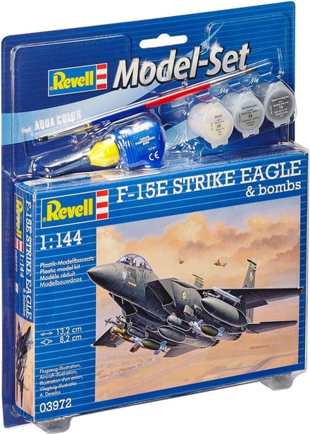 Revell Modelbouwpakket Militaire voertuigen - 63972 F-15E Strike Eagle - bombs - Model Set Plastic - 1:144 - Modelbouw