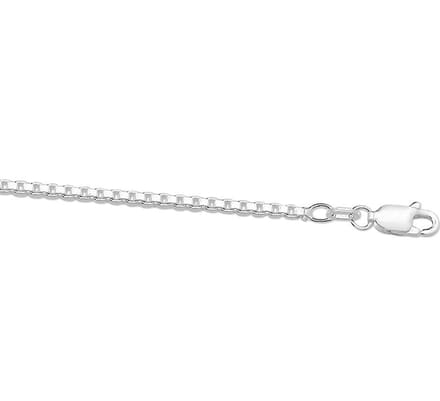 YO&NO - Ketting Dames Venetiaans -  1,7mm - 50cm - Zilver 925