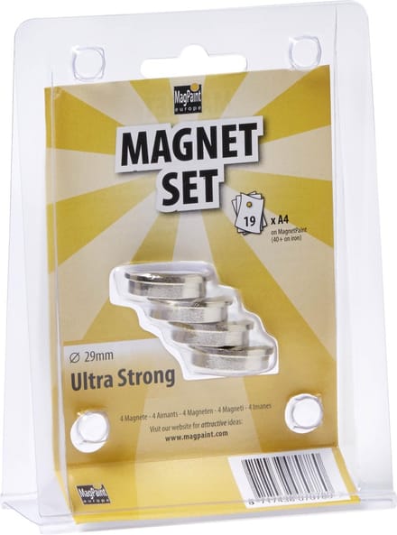 MagPaint Magneetset Neodymium - 30mm - Set van 4 - Ultra Sterk