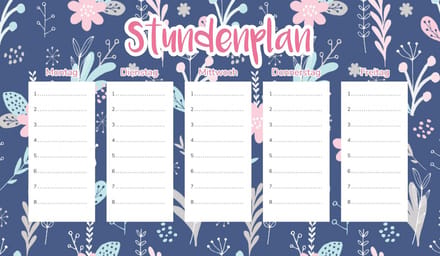 Wallvy - Magnetische Lesroosterplanner - 45x26cm - Hoge Afdrukkwaliteit - Personaliseerbaar